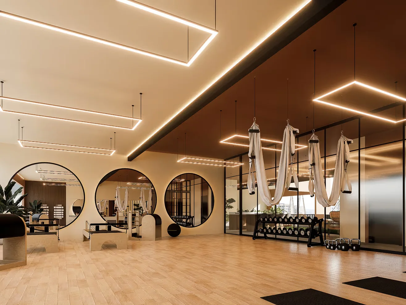 Gimnasio y zona de entrenamiento de Hito 18